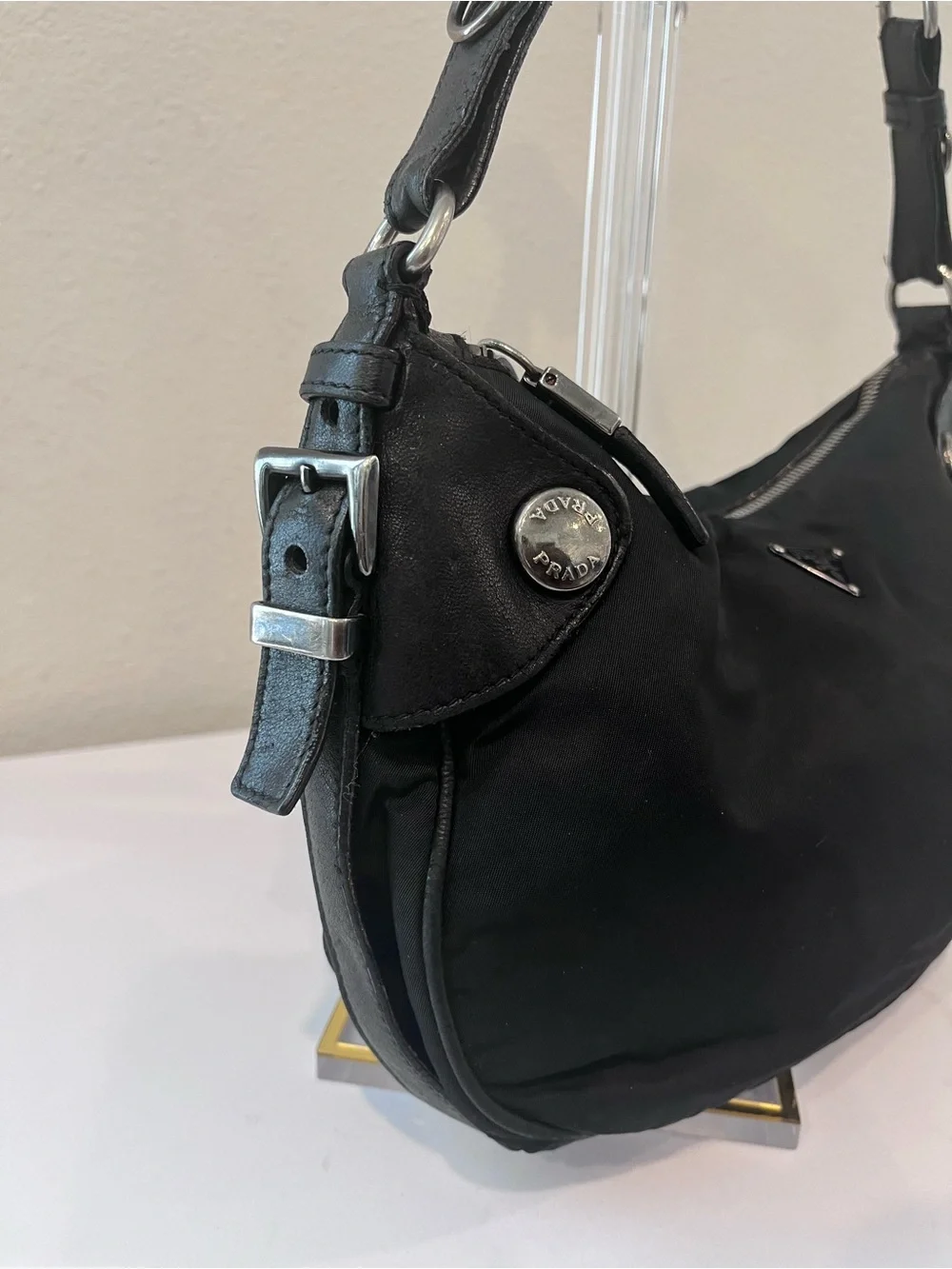 PRADA VINTAGE TESSUTO NYLON HOBO.